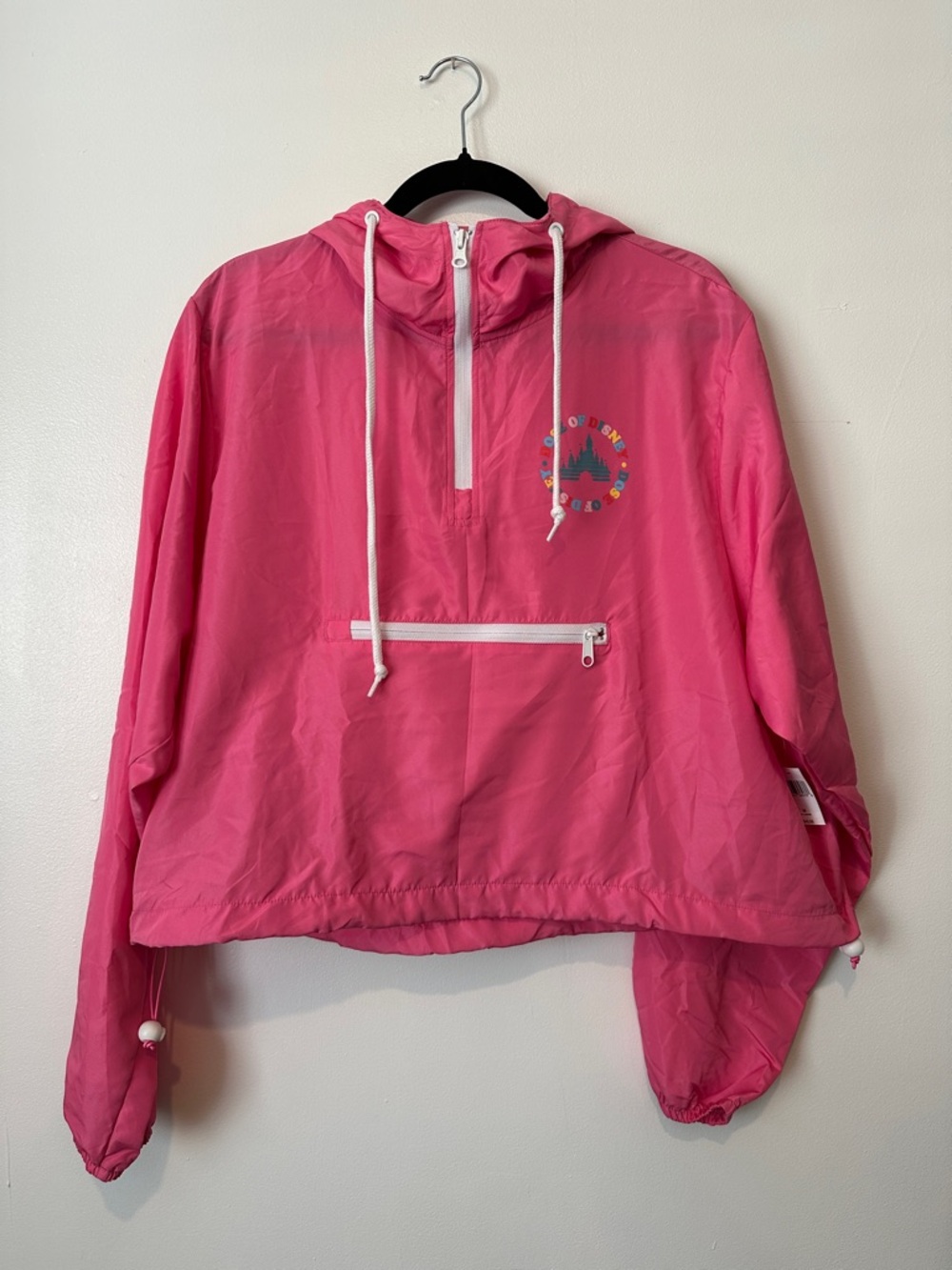 Disney Pink Hooded Windbreaker Anorak
